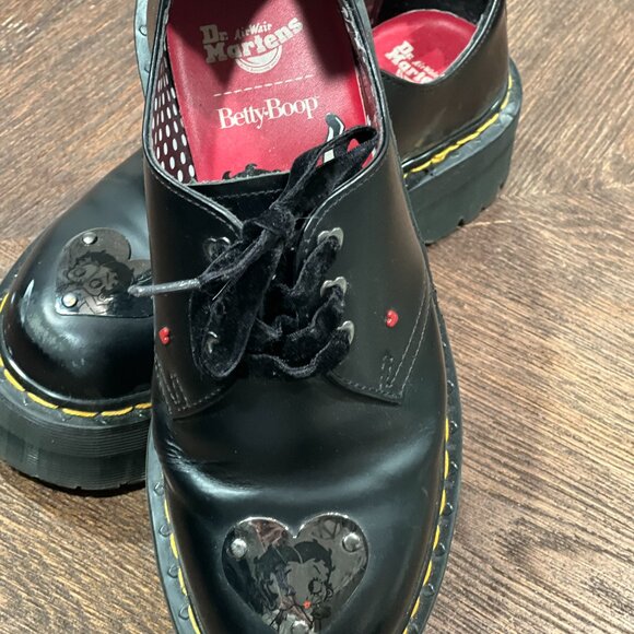 Dr. Martens x Betty Boop 1461 Platform Shoes - Picture 1 of 3
